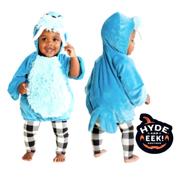 HYDE & EEK Plush Walrus Hooded Pullover Halloween Costume Infant Sz 0-6 Months - Picture 1 of 7